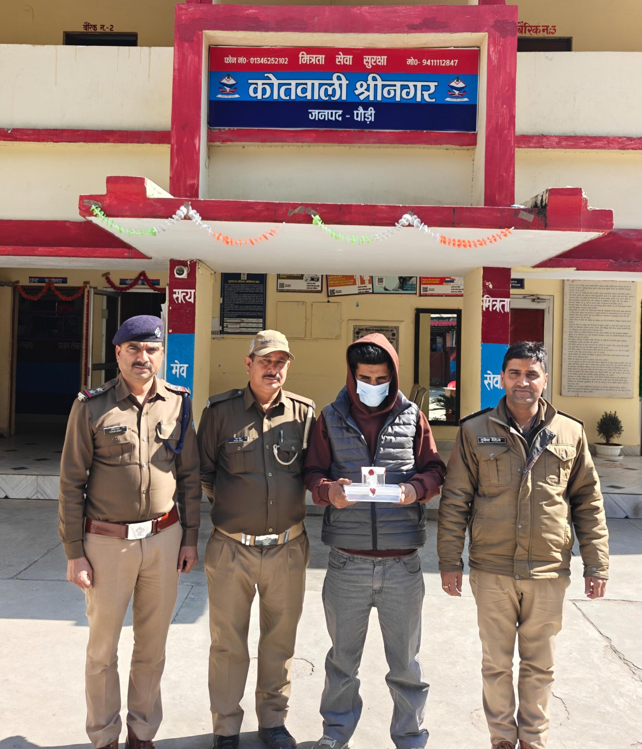 पौड़ी पुलिस ने 10.44 ग्राम अवैध स्मैक के साथ एक नशा तस्कर को किया गिरफ्तार