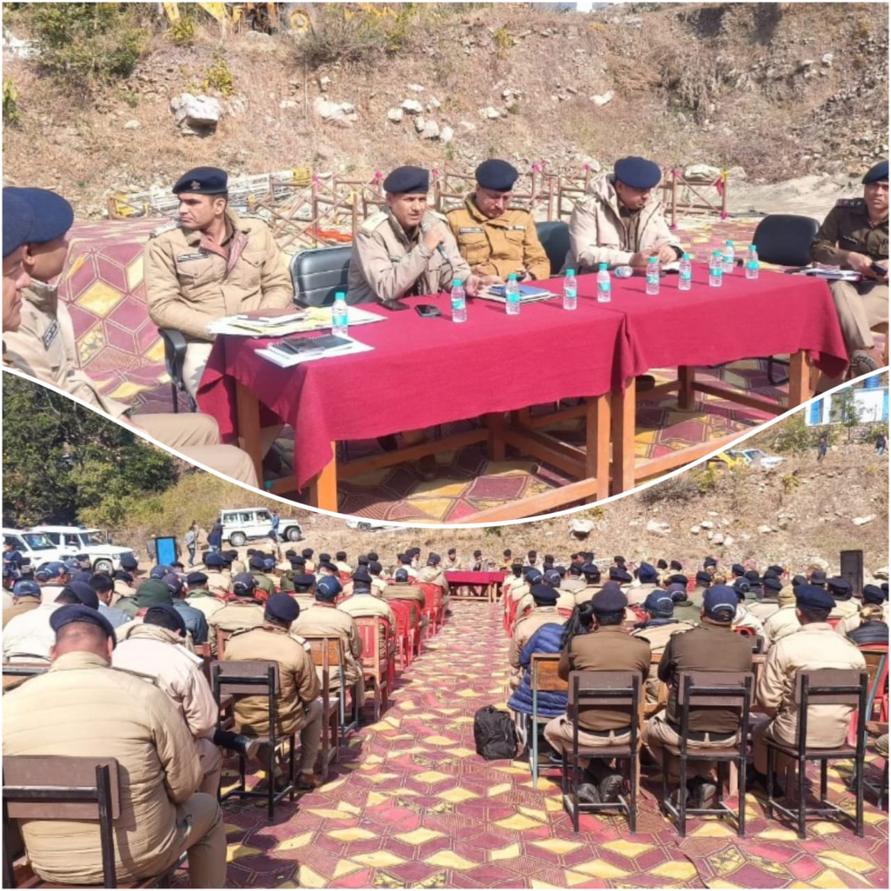 यमकेश्वर क्षेत्रान्तर्गत VVIP कार्यक्रम के दृष्टिगत समस्त पुलिस बल को किया गया ब्रीफ, सतर्क एवं त्रुटि रहित ड्यूटी करने के दिये सख्त निर्देश।