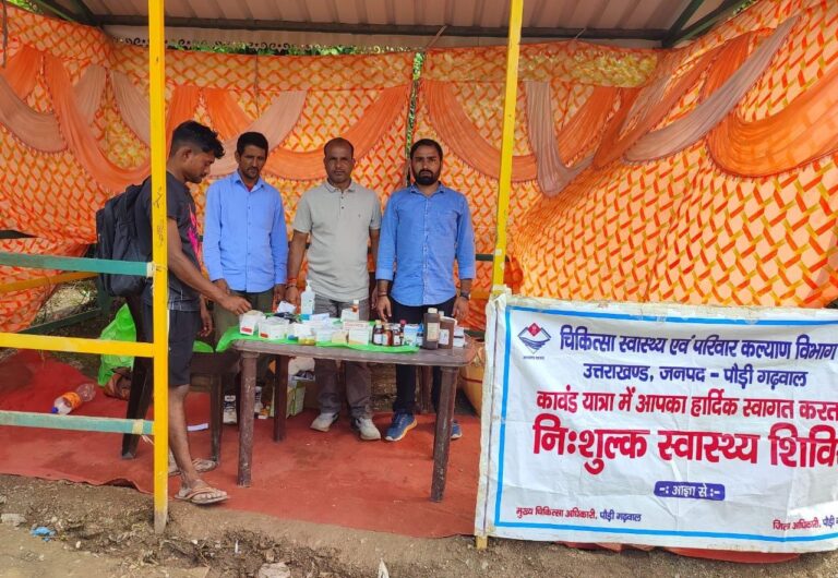 दो दिन में आठ हजार तीन सौ निन्यानबे मरीजों का स्वास्थ्य परीक्षण