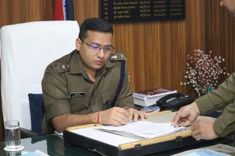 नवनियुक्त वरिष्ठ पुलिस अधीक्षक श्री सर्वेश पंवार