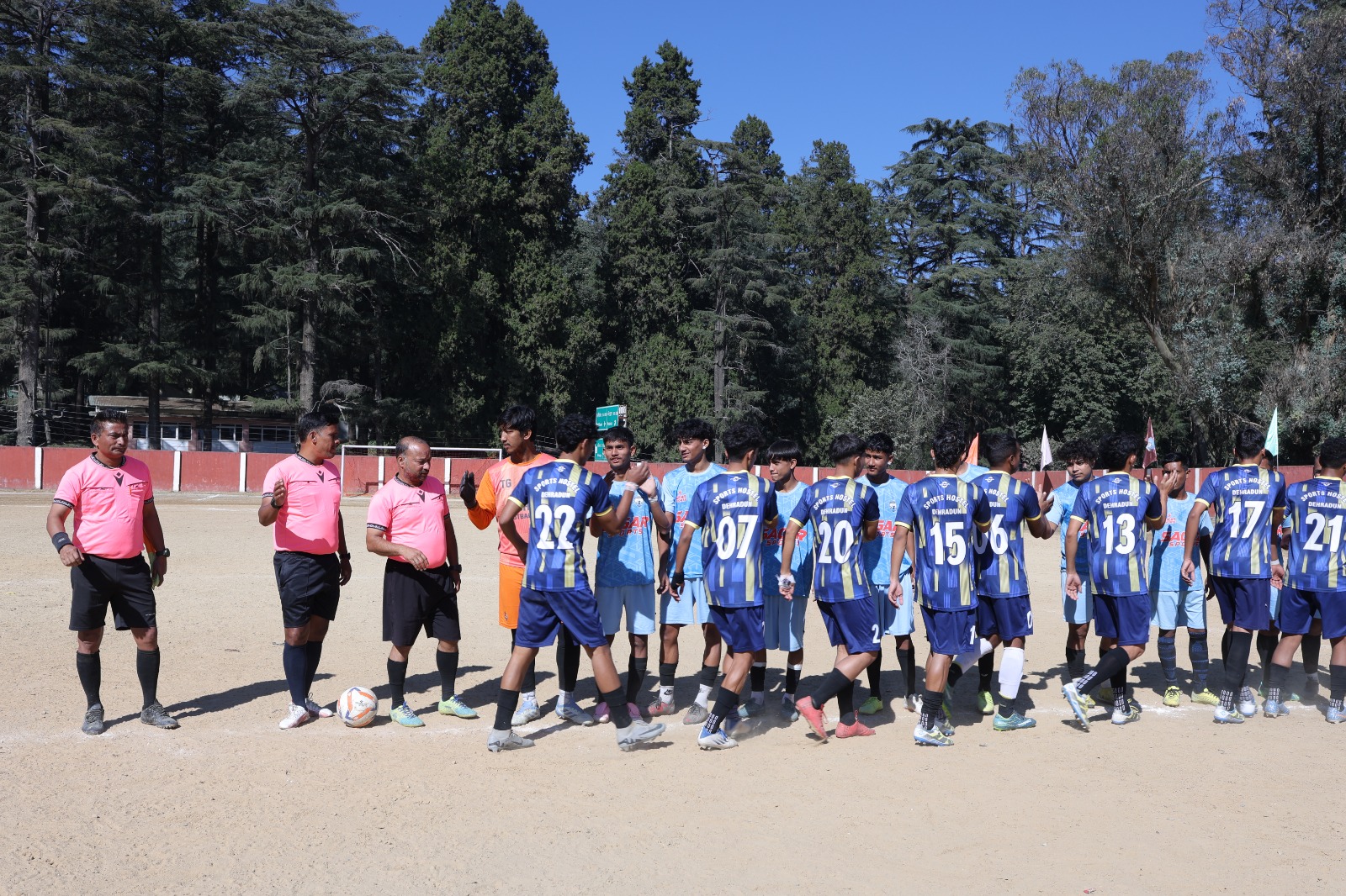 राज्य स्तरीय फुटबॉल प्रतियोगिता के तीसरे दिन हुए चार मुकाबले