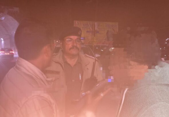 नशे की हालत में वाहन चलाने पर 1 मोटर साइकिल चालक गिरफ्तार