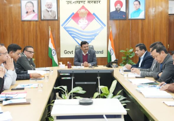 मुख्य सचिव आनंद बर्धन की अध्यक्षता में उत्तराखंड में रोपवे परियोजनाओं के विकास, क्रियान्वयन, संचालन एवं रखरखाव से संबंधित विभागों, हितधारकों तथा पीपीपी कंपनियों के साथ प्रथम बोर्ड बैठक आयोजित की गई।