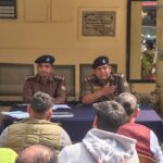 रंगों के त्यौहार को शांतिपूर्ण एवं सौहार्दपूर्ण वातावरण में सम्पन्न कराने हेतु विभिन्न थाना क्षेत्रों में किया गया पुलिस द्वारा जन संवाद